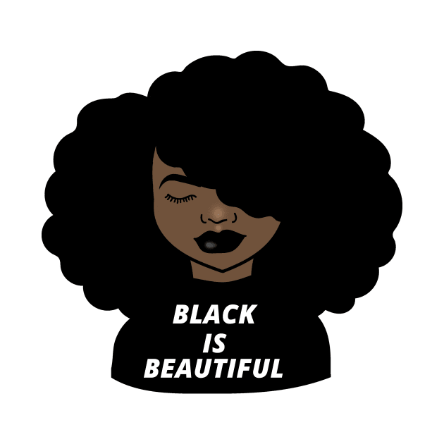 Black is Beautiful Melanin Girl Afro African by dukito