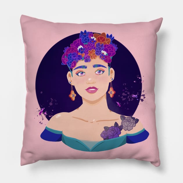 Spring Pillow by kjm.illustrations