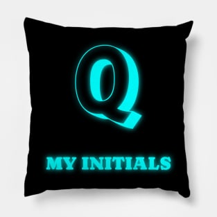 Letter Q Letter Art Pillow