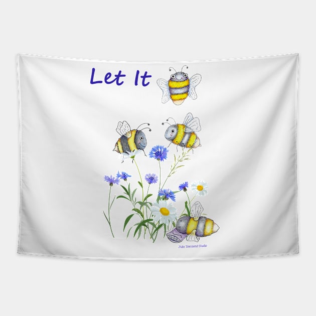 Let it Bee Tapestry by Julie Townsend Studio