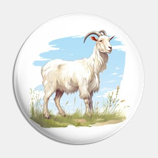 White Goat Pin