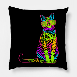 Cat Target Pillows Teepublic