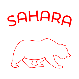 Sahara Bear Red Pocket T-Shirt