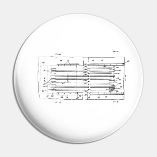 Water Jet Propelled Vintage Patent Hand Drawing Pin