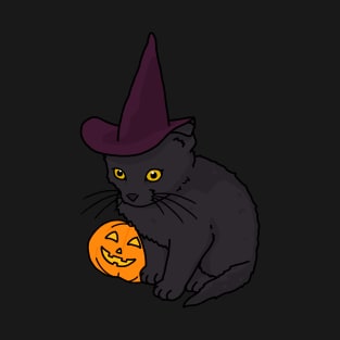 Spooky pumpkin kitten T-Shirt