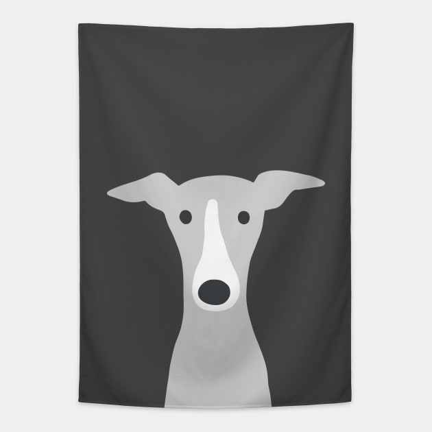 Greyhound | Italian Greyhound | Cute Whippet Dog Tapestry by Coffee Squirrel