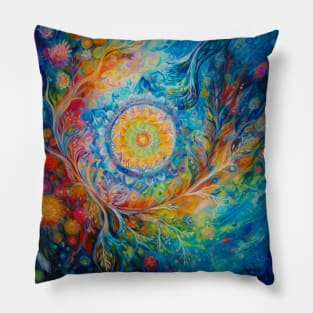 Celestial Whispers: Navigating the Universe's Mysteries in the Mandala Pillow