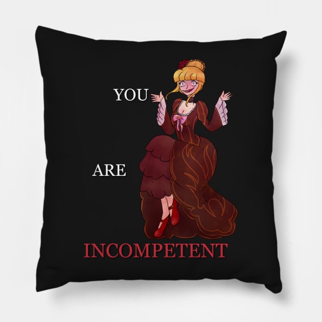 Umineko No Naku Koro Ni Beatrice You Are Incompetent Slogan Shirt And Others Pillow by nhitori