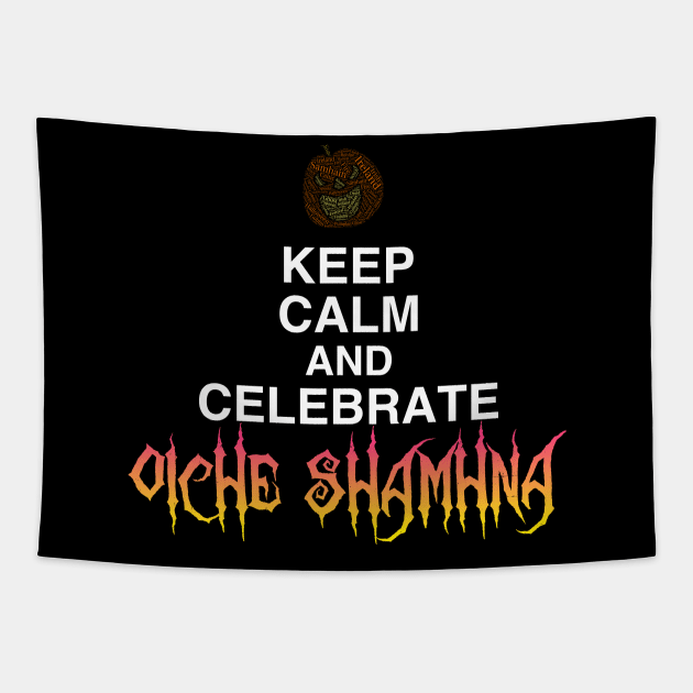 Keep Calm Samhain Halloween Tapestry by irelandcalling