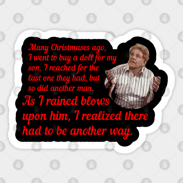 Frank Costanza And Festivus Seinfeld Sticker Teepublic