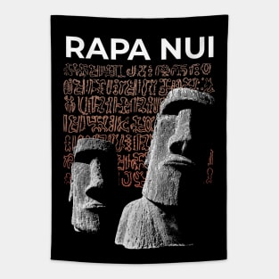 Rapa Nui Easter Island Moai Tapestry