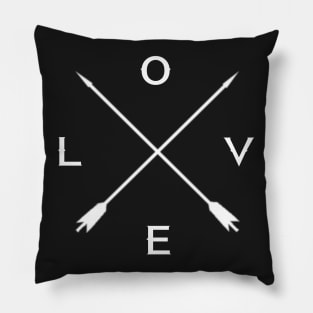 Love Crossed Arrow Sign T-Shirt Pillow