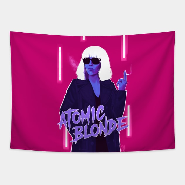 80s aesthetic atomic blonde Tapestry by kuinif