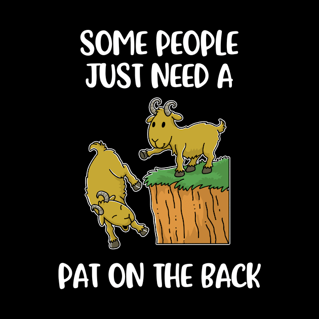 Pat On The Back Funny Sarcasm Gift by CatRobot