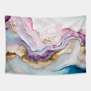 Pastel Watercolor Alcohol Ink Abstract Tapestry