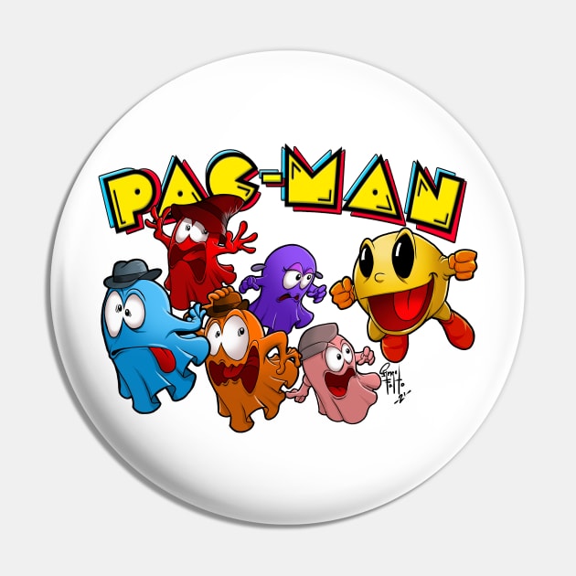 Pacman Pin by AV Art Studio