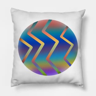 Chromatic gradient abstract circle Pillow