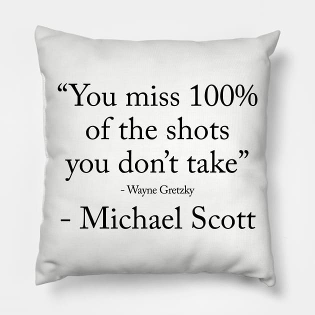 Michael Scott Quote Pillow by fullgrownham