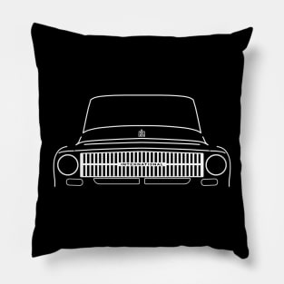 International Harvester 1000A 1960s classic truck white outline graphic Pillow