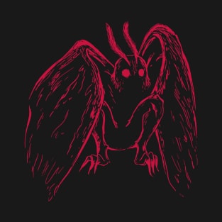 Scary Red Mothman T-Shirt