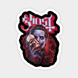 Ghost vinaged red Magnet