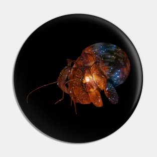 Galaxy Hermit Crab Pin