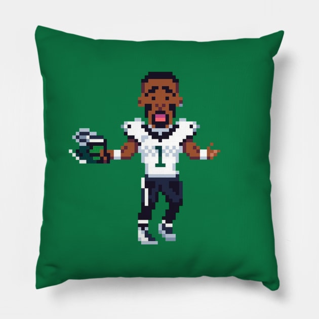 Jalen 8 bit Pillow by Roti Kodok Art