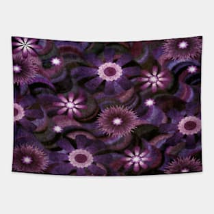 Groovy Grungy Flowers -2 Tapestry