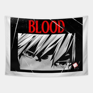 Blood Manga Cover Tapestry