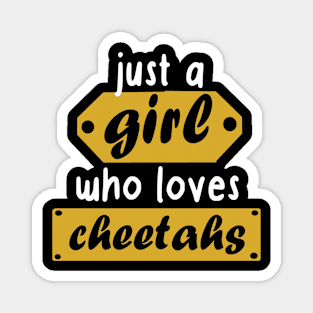 Girl cheetah women big cat animal print Magnet