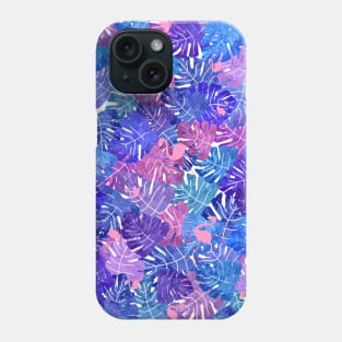 Blue Palm Flamingos Phone Case