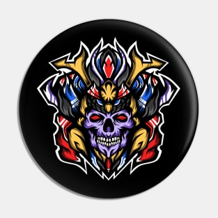 Prince of samurai skulls vector Pin