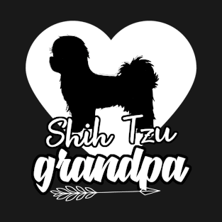 Proud Shiba Inu Grandpa Heart Arrow FatherDay T-Shirt