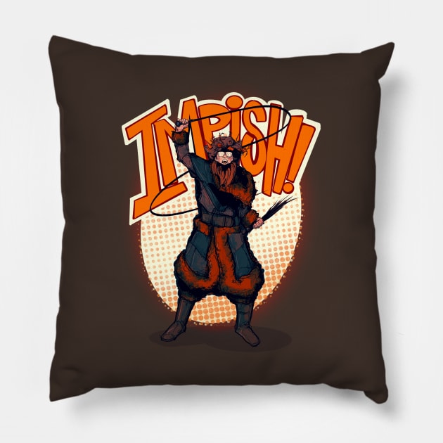 Belsnickel Is Nigh Pillow by LVBart