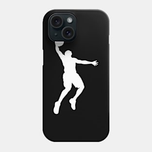 Shooting basketball jump slam silhouette Phone Case