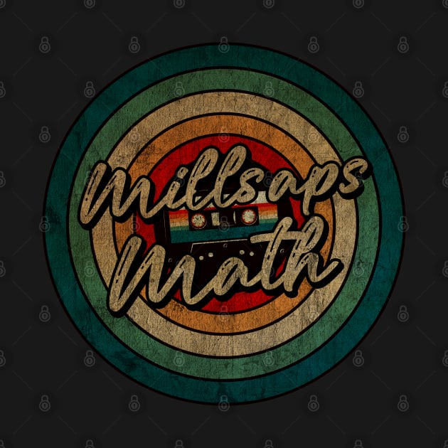 Millsaps College Math 2022  -  Vintage Circle kaset by WongKere Store