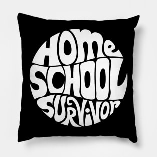 Home School Survivor - WHITE Pillow