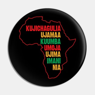 Have a Happy Kwanzaa, The Seven Principles of Kwanzaa Pin