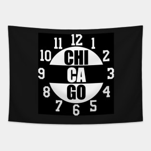 CHICAGO WALL CLOCK Tapestry