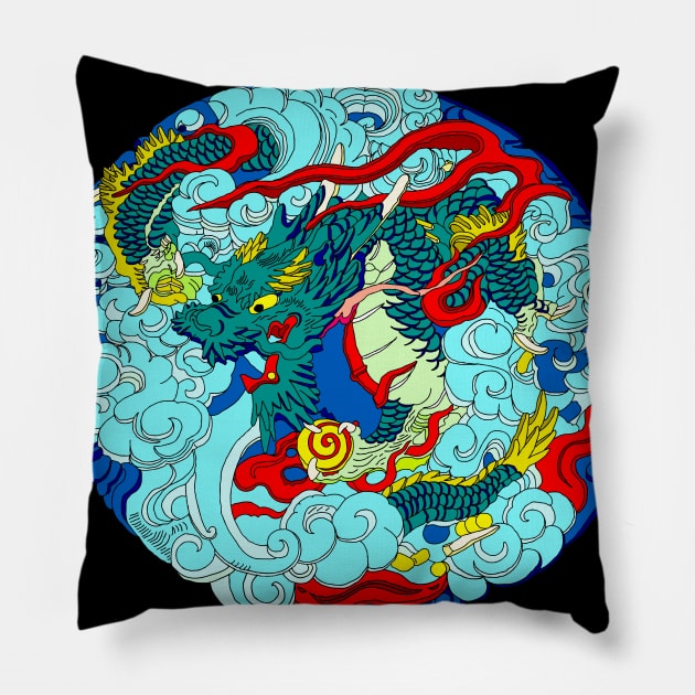 Tokyo Asakusa Doragon Pillow by lamaisondulapino