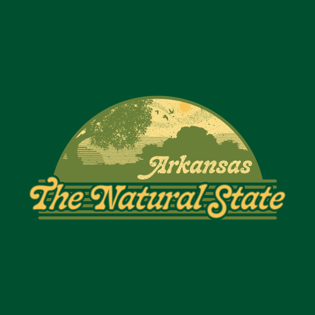 Natural State Retro Style by rt-shirts