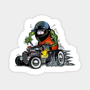 Cartoon retro rat rod Magnet