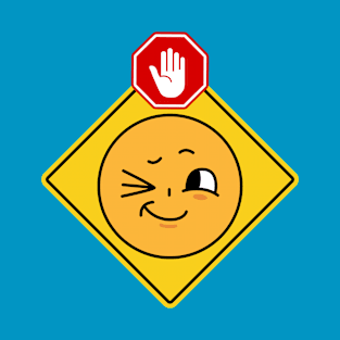 Alert Warning Facial Emoji Expressions #17 T-Shirt