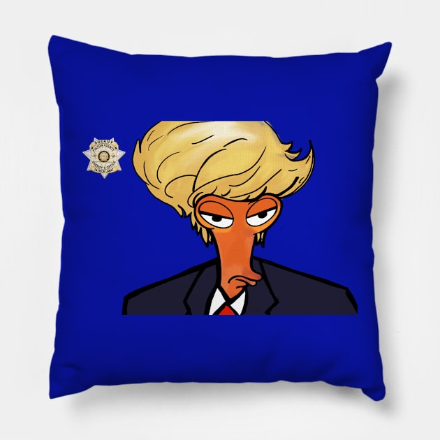 American Mugshot Pillow by ART by RAP