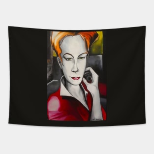 Lady in red Tapestry