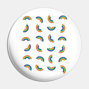 Rainbow Pattern Pin