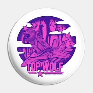 Top Wolf - Halloween Vibes Purple Pin