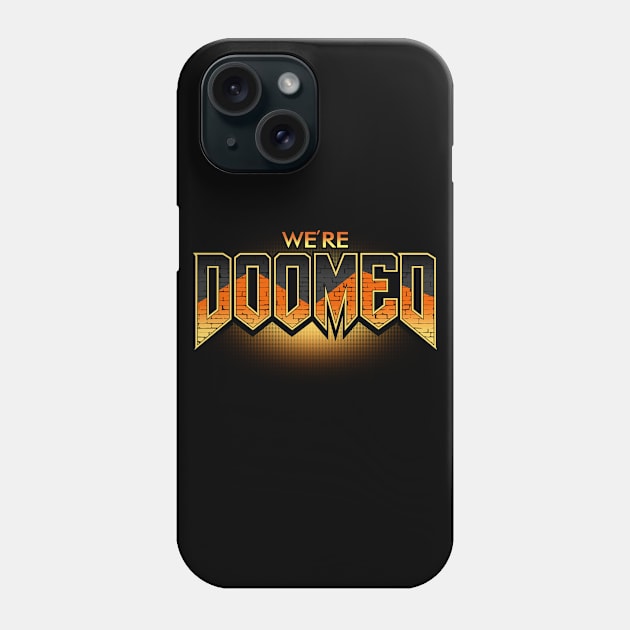 Funny Gaming Climate Change Pessimistic Apocalypse Gamer Logo Parody Slogan Phone Case by BoggsNicolas