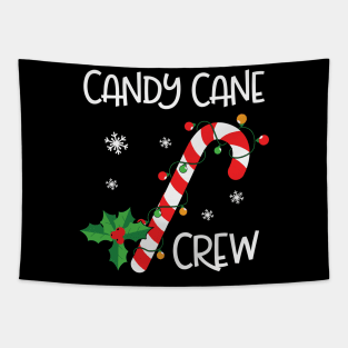 Candy Cane Crew Funny Christmas Lights Xmas Gift Tapestry