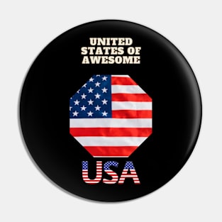 United States of Awesome Pin